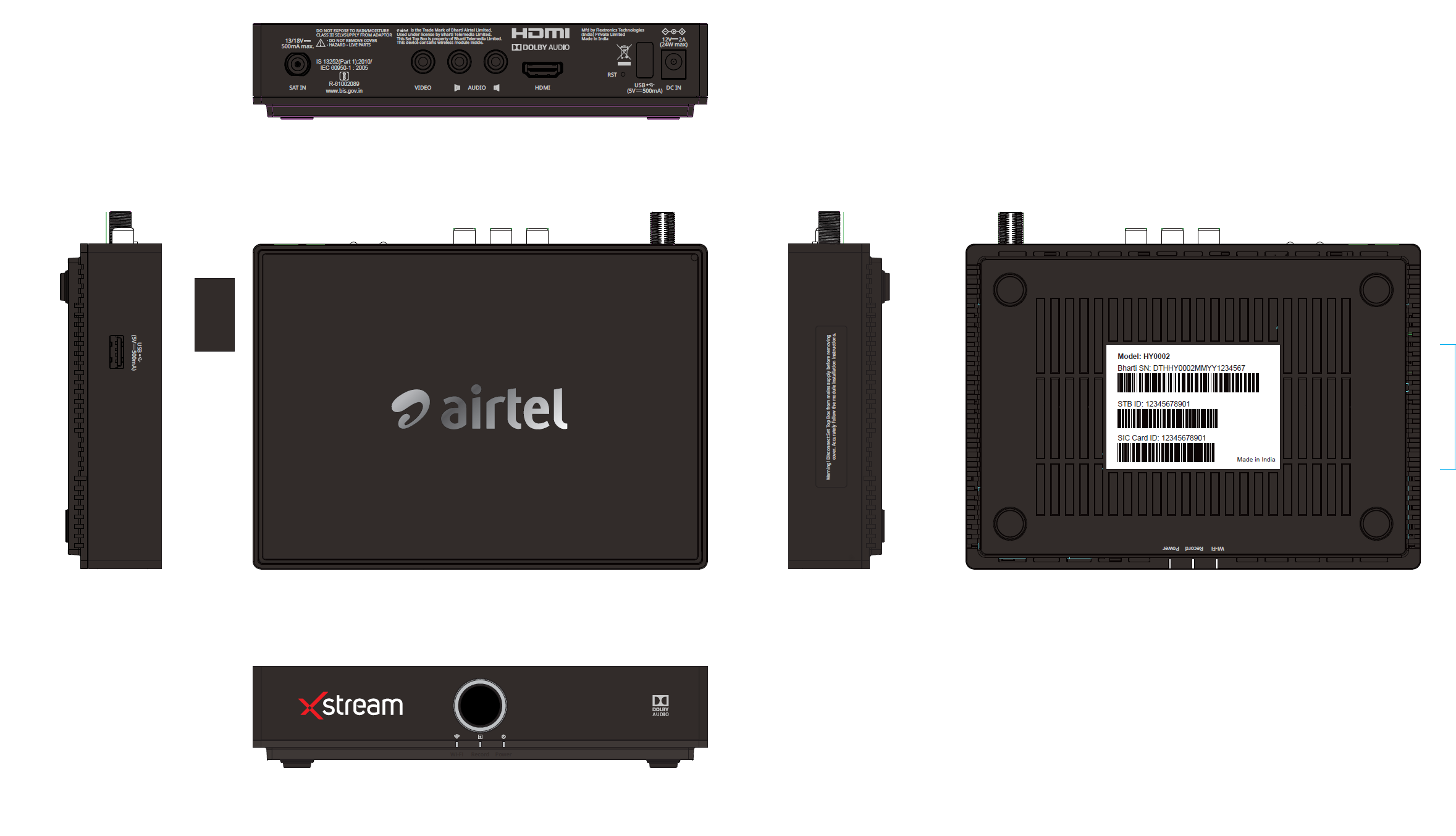 Hybrid DVB S S2 F HD STB